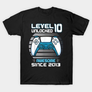 ten 10th Birthday 10 Year Old 2013 Gamer 10yr BDay Son Boys T-Shirt